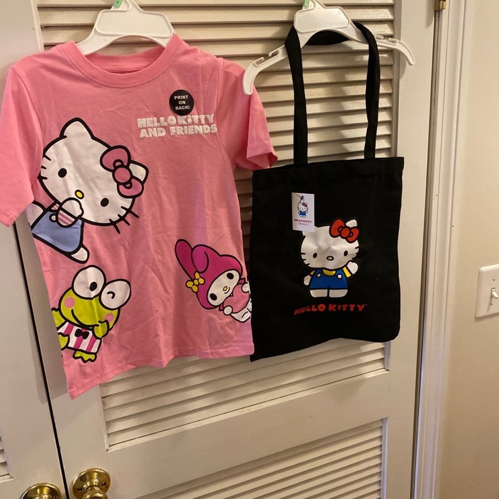 Hello kitty top and bag